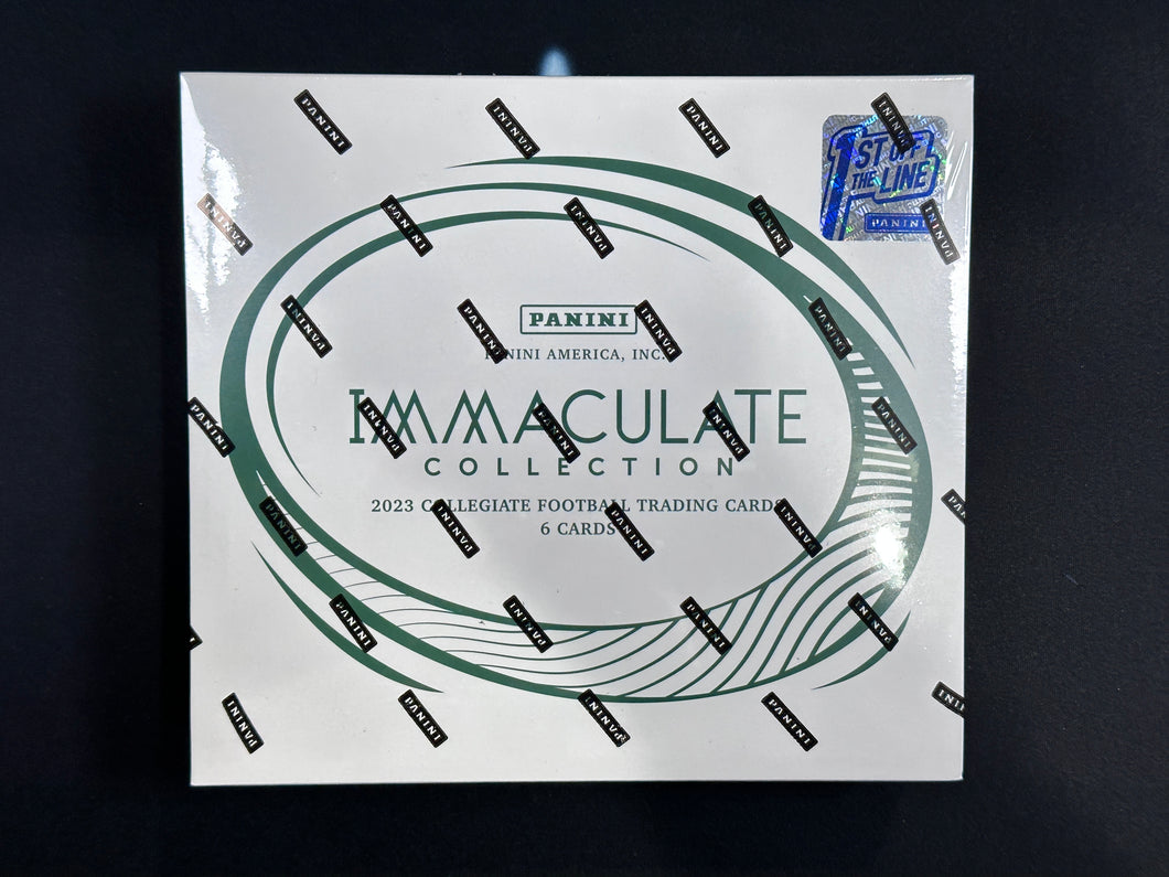 2023 IMMACULATE COLLECTION COLLEGIATE FOOTBALL FOTL BOX